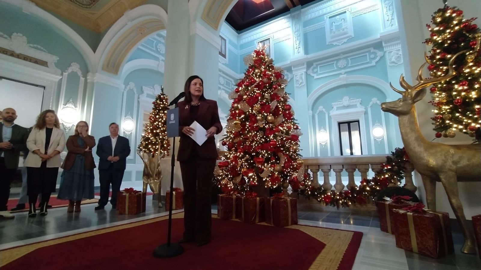 Patricia Cavada, durante el acto de presentación de la programación de Navidad