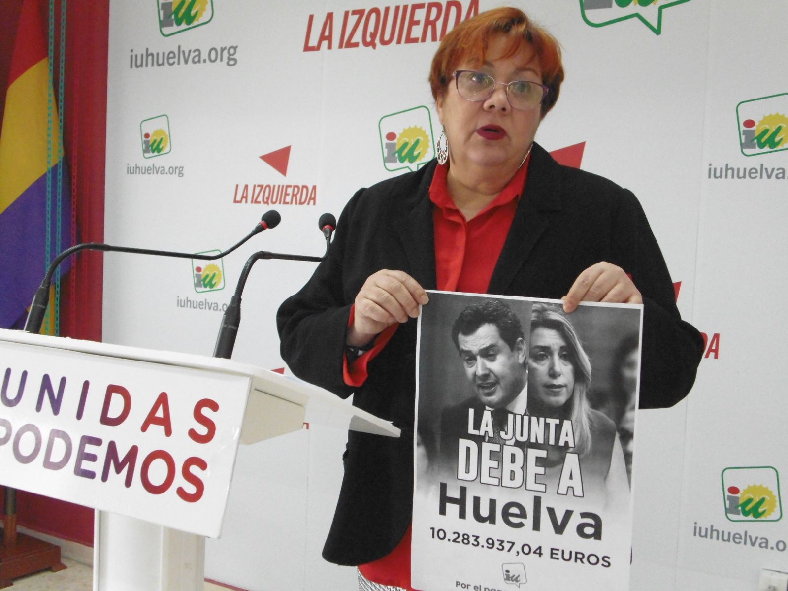 La portavoz de Adelante Huelva, Mónica Rossi.