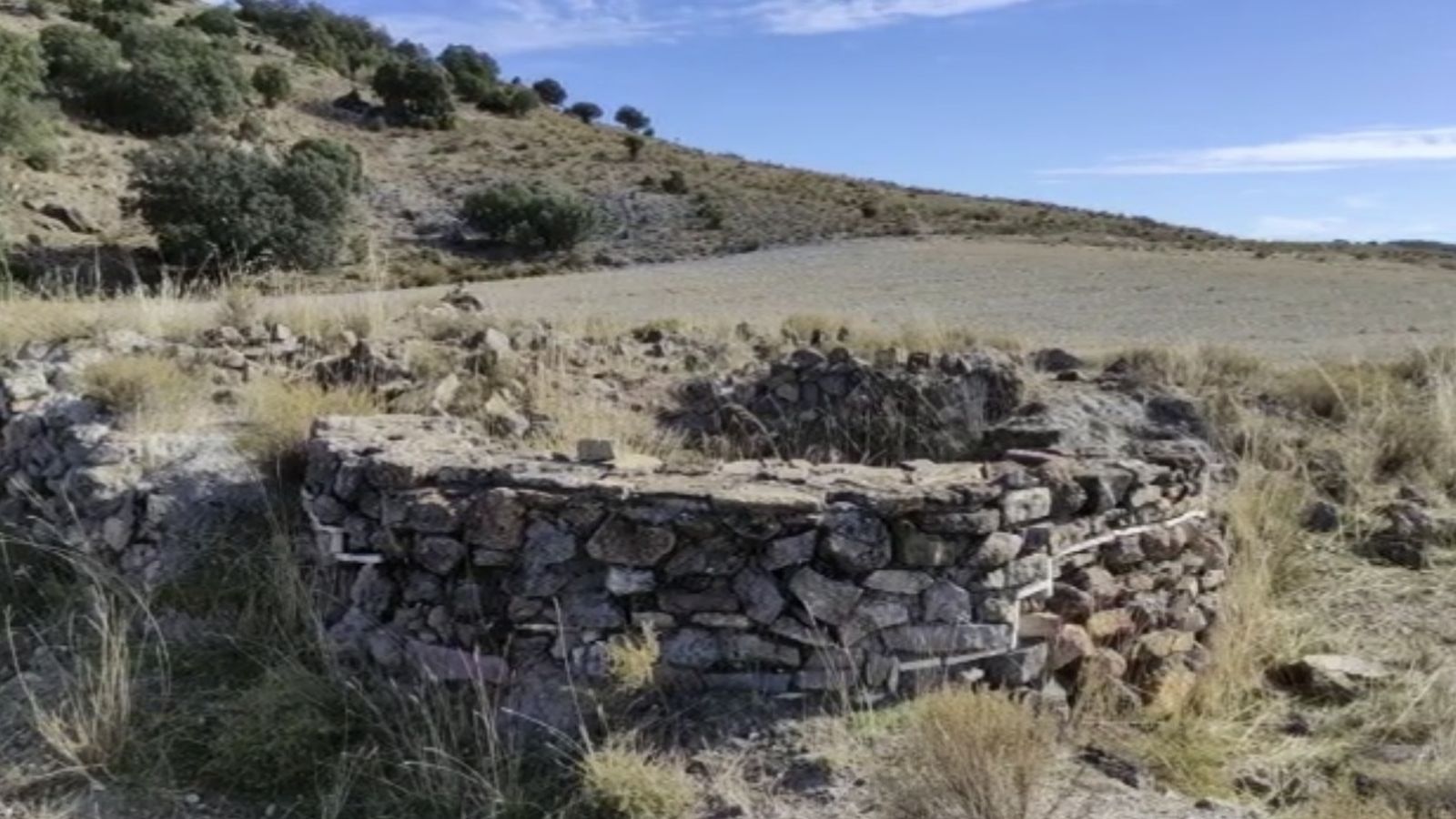 Estado actual de los restos del yacimiento situado en el norte de la provincia de Granada