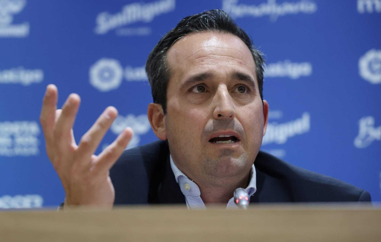 La rueda de prensa de José María Muñoz y Kike Pérez, en fotos