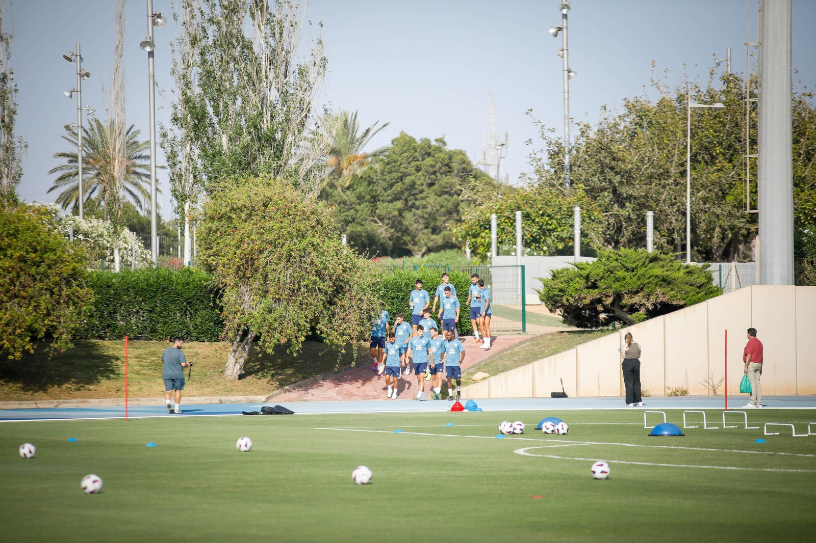 Primer entrenamiento pretemporada del Almería, en imágenes