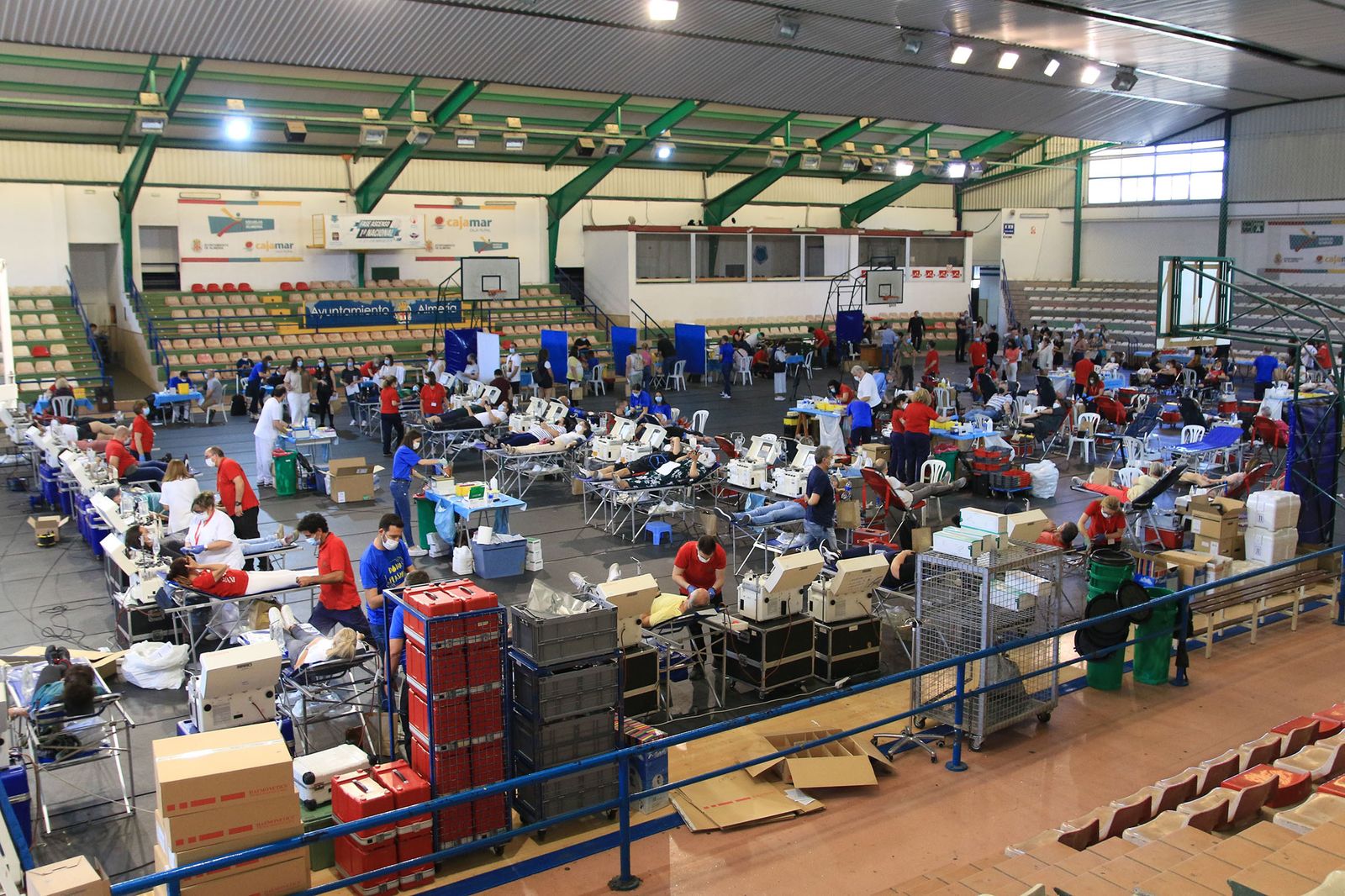 El pabellón Rafael Florido acoge el récord de donantes de sangre