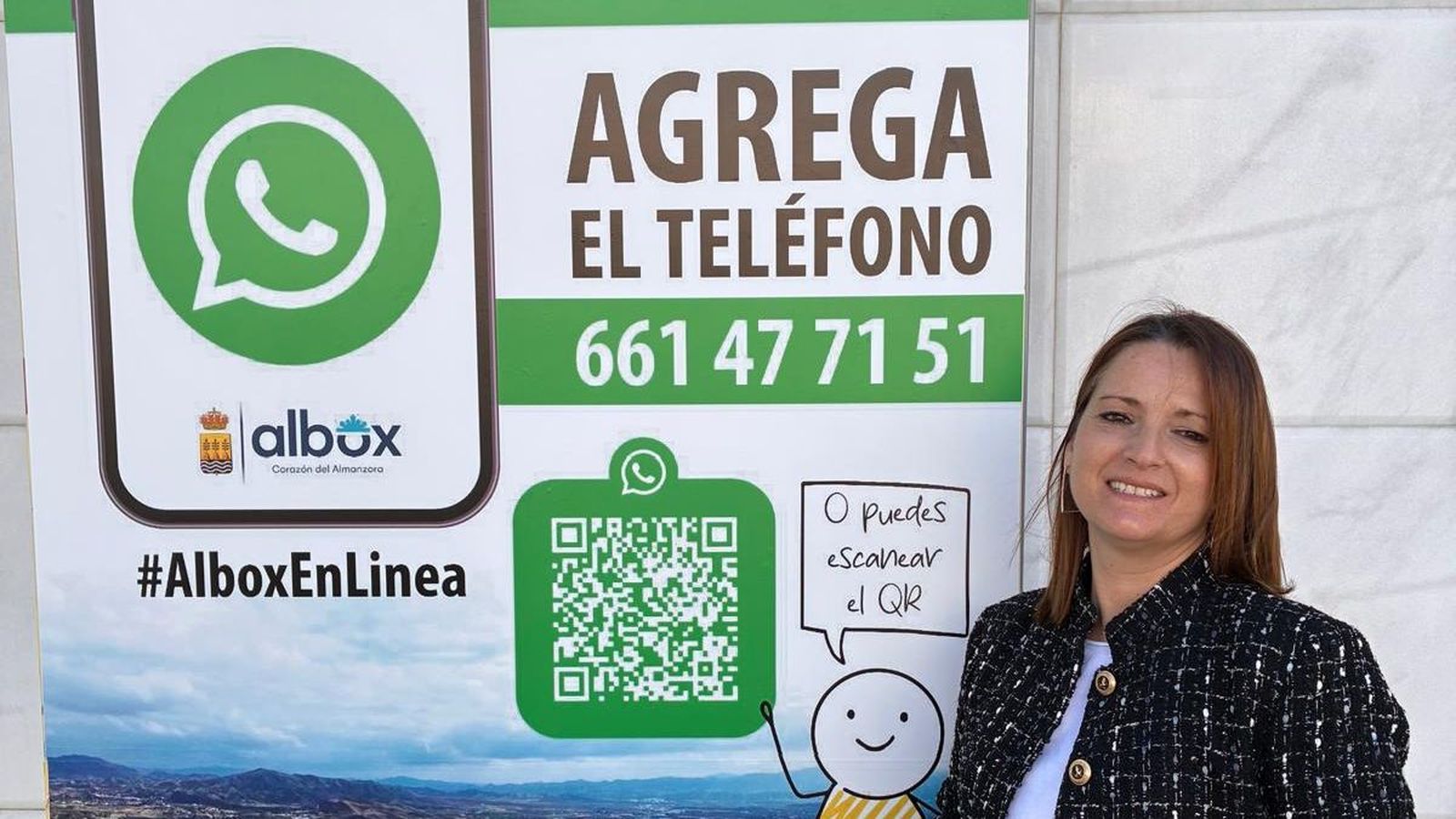La alcaldesa de Albox anima a los vecinos a hacer uso de este nuevo servicio.