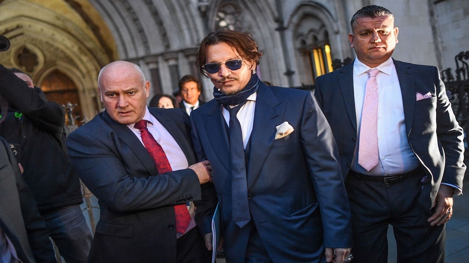 Depp, saliendo de los juzgados de Londres el pasado verano.