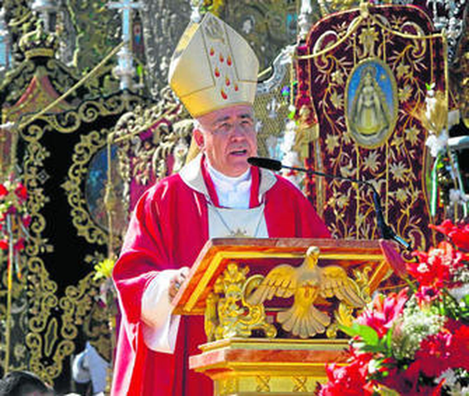 Recuerdo a Juan Pablo II en El Rocío