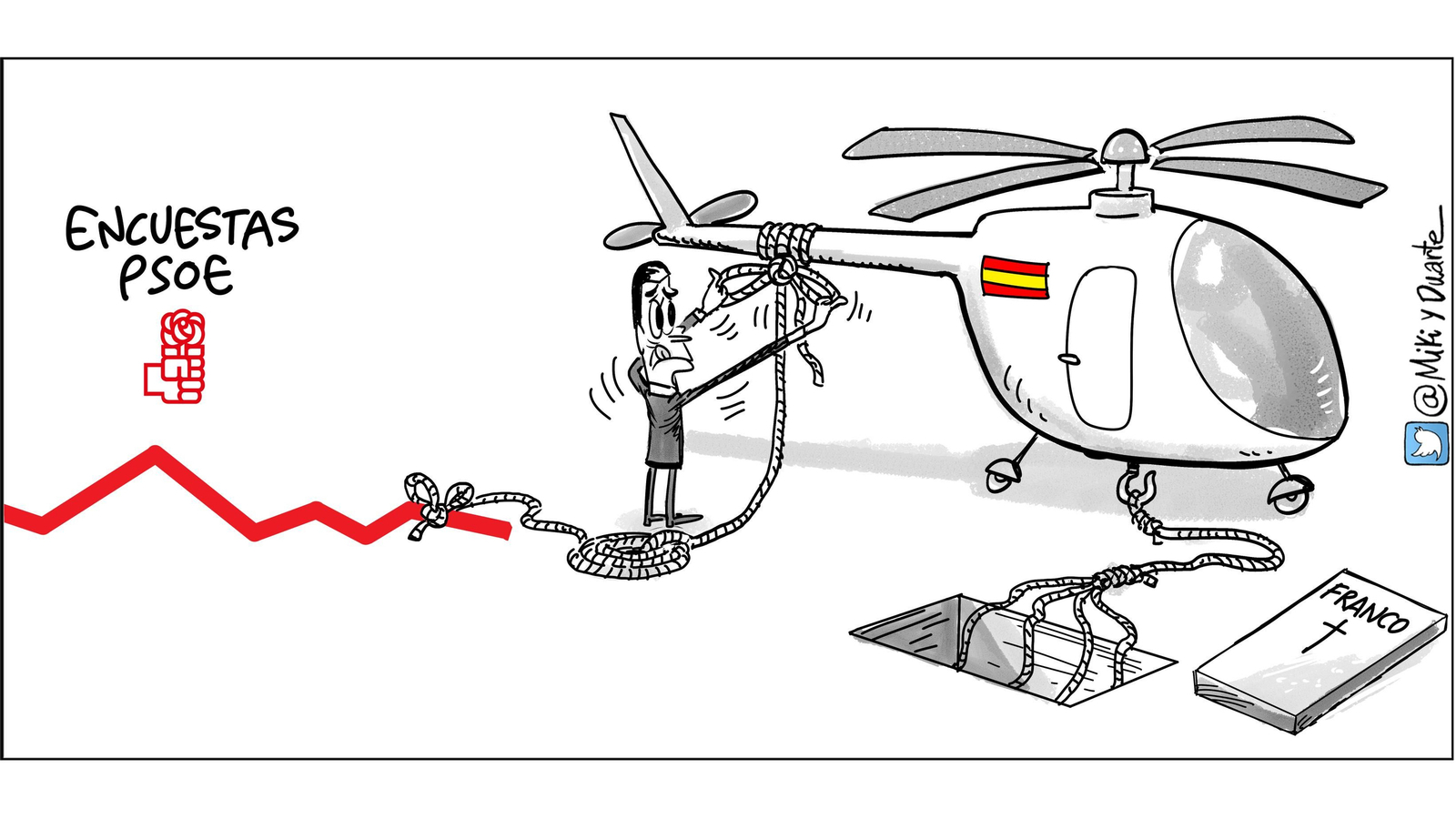 La exhumación de Franco, viñeta a viñeta