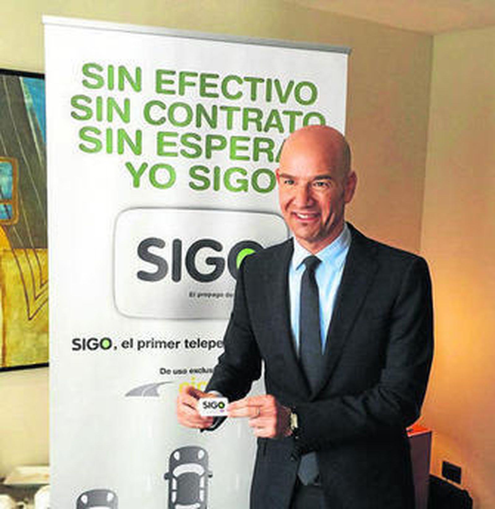 Levit durante la presentación del dispositivo SIGO.