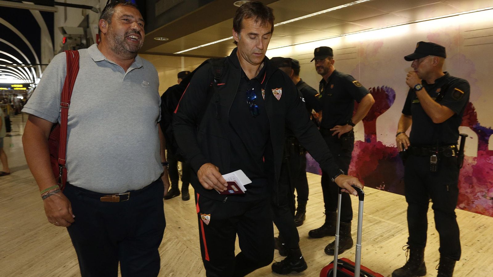 Jesús Gómez y Julen Lopetegui.