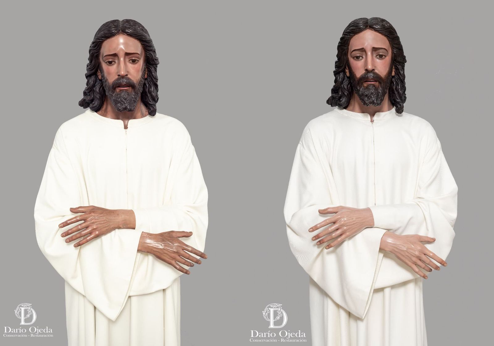 Antes y después de la restauración de la imagen