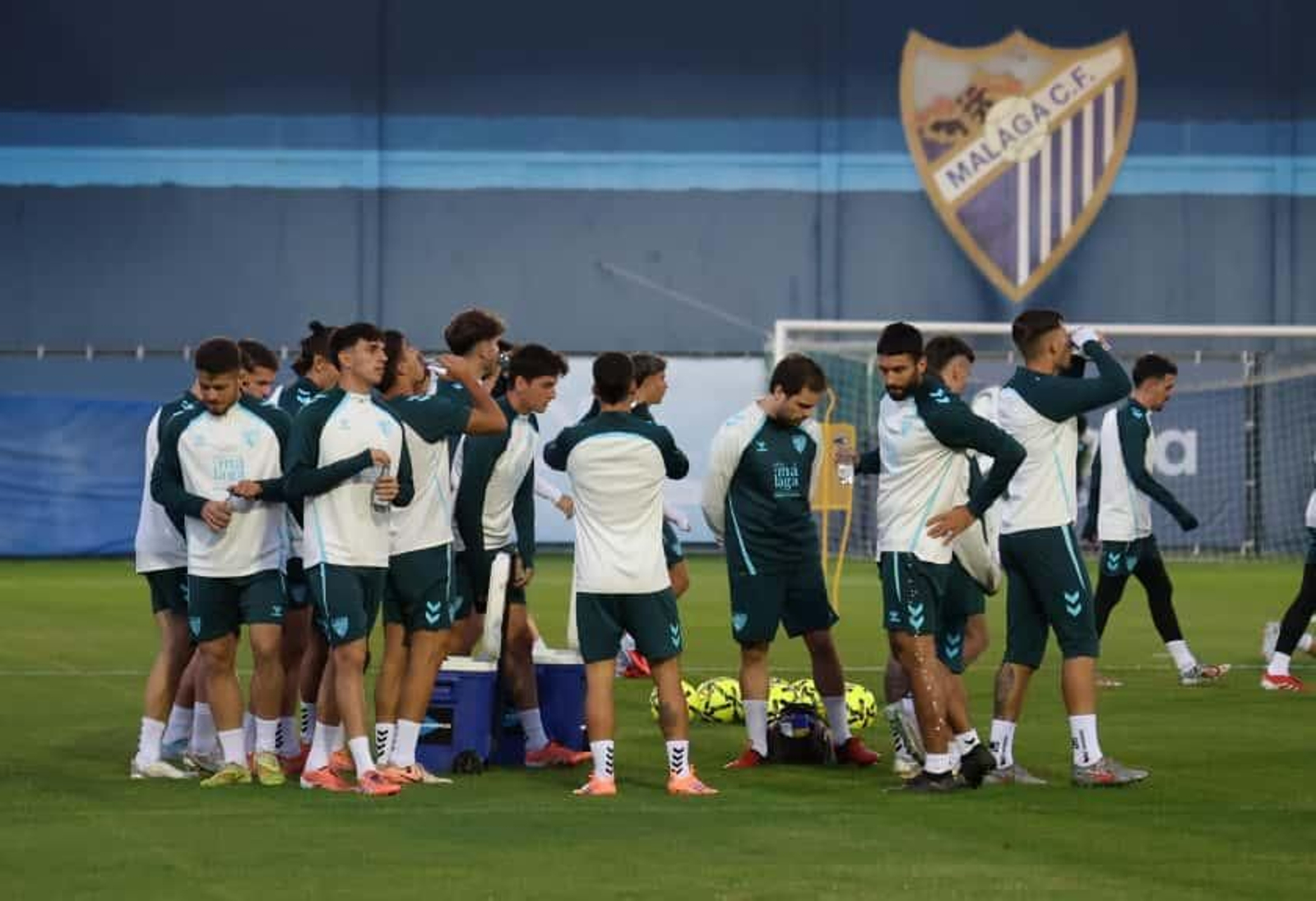 Así ha sido el primer entrenamiento del Málaga CF de Funes