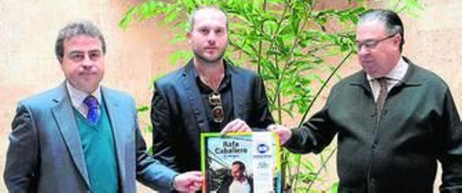 Antonio Real, Rafa Caballero y Cristóbal Romero, ayer en la presentación.