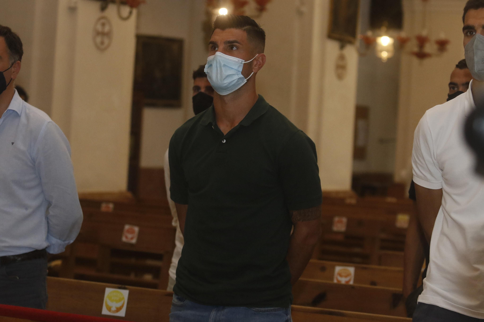 Las imágenes de la ofrenda floral del Córdoba CF a San Rafael