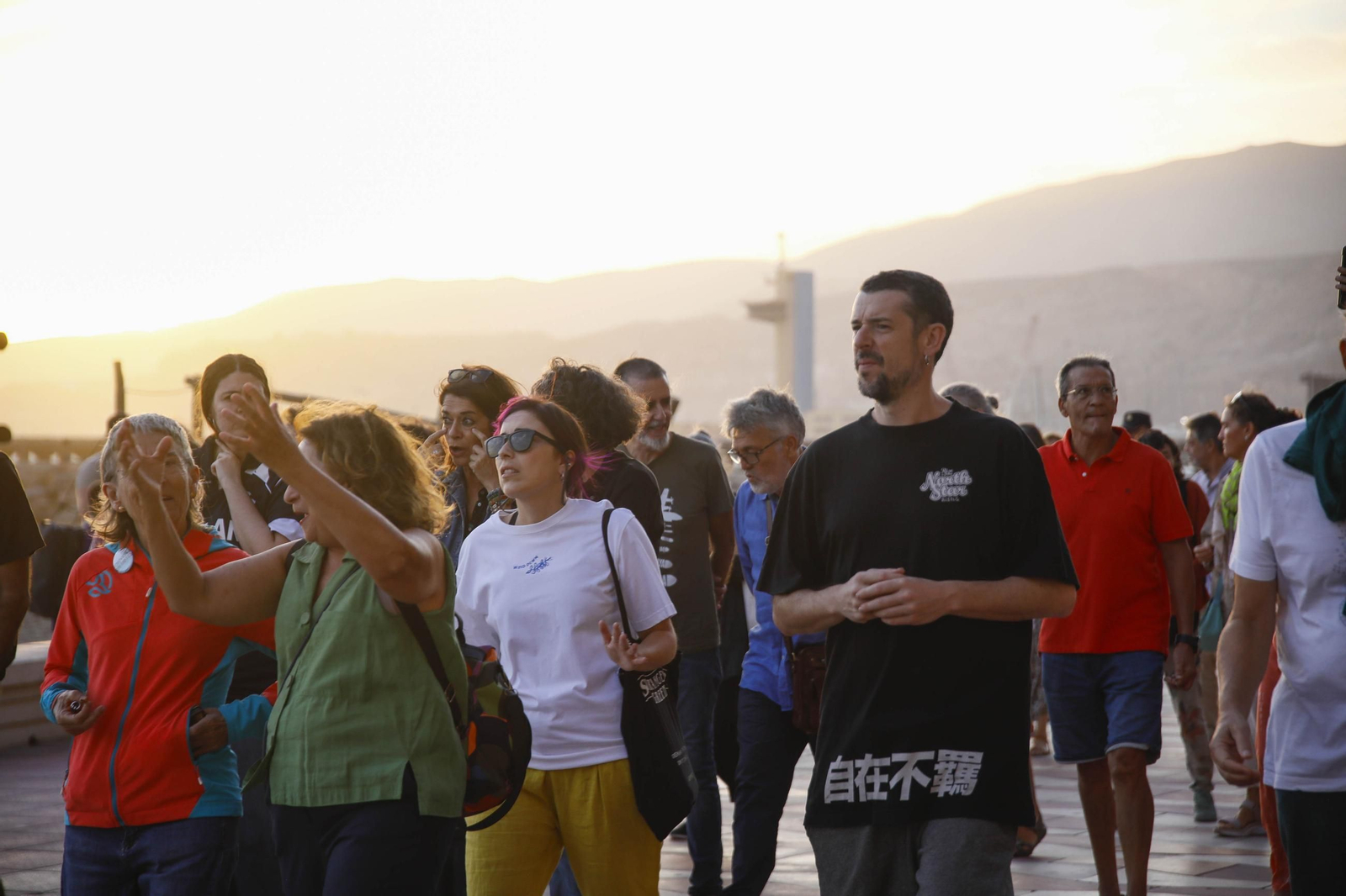 La manifestación "Genoveses sin hotel", en imágenes
