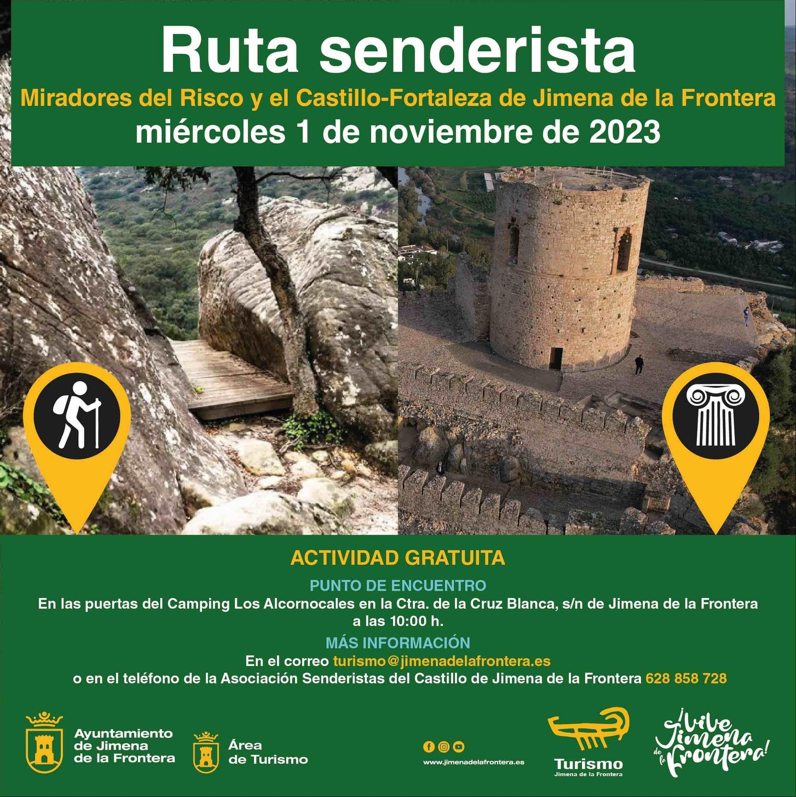 Cartel de la ruta.