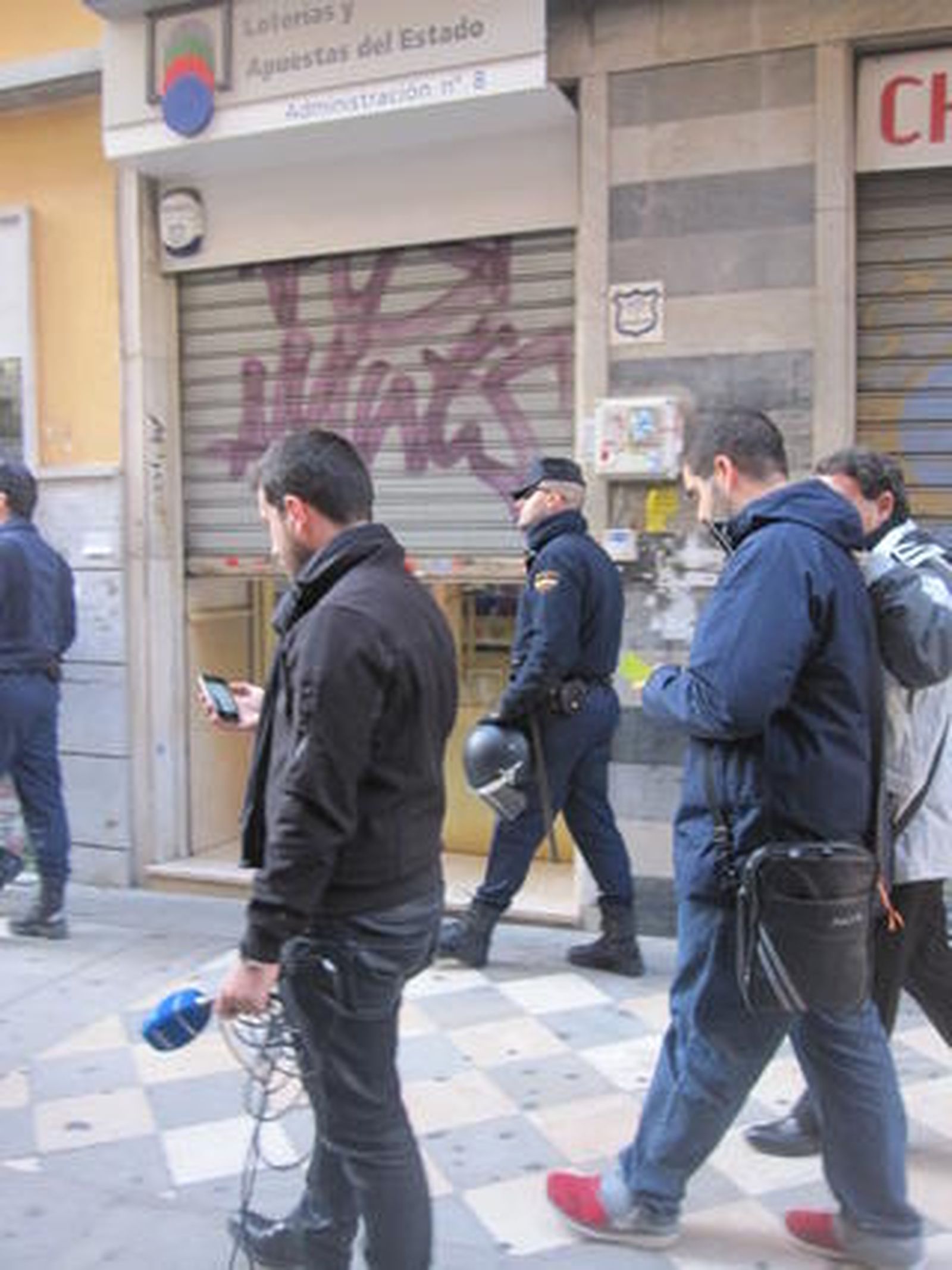 Las imágenes de la huelga general en Granada