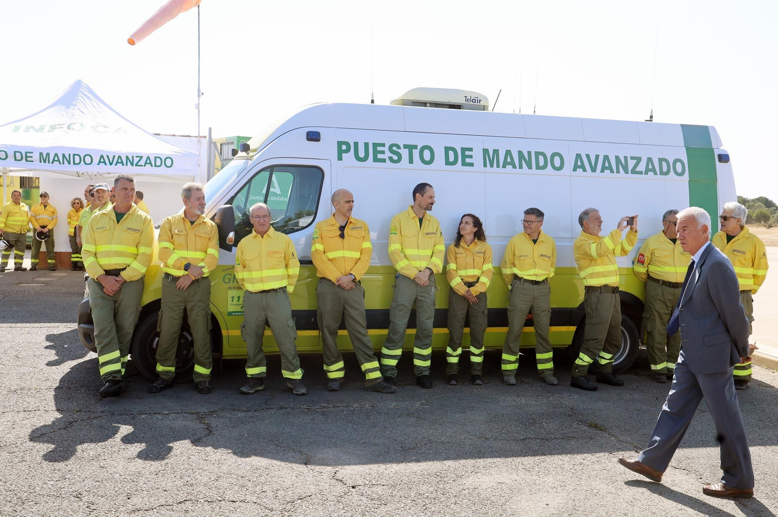 Imágenes de la presentación del Plan Infoca 2024 de prevención de incendios forestales