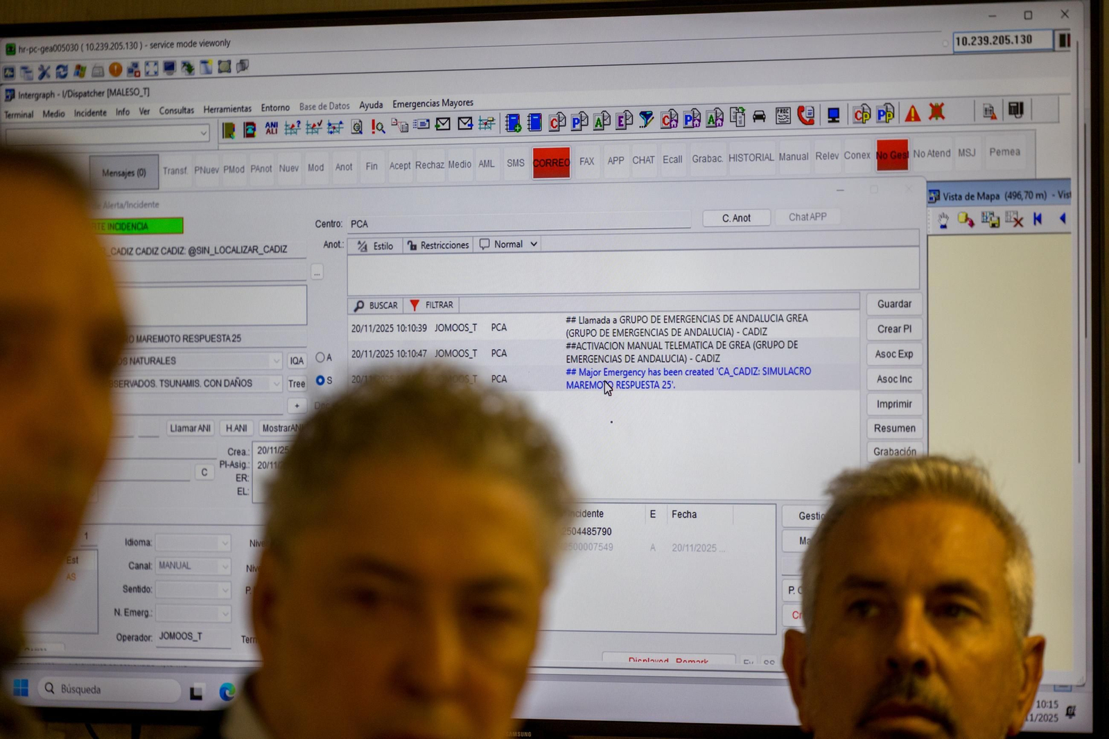 Todas las imágenes del simulacro de tsunami en Cádiz