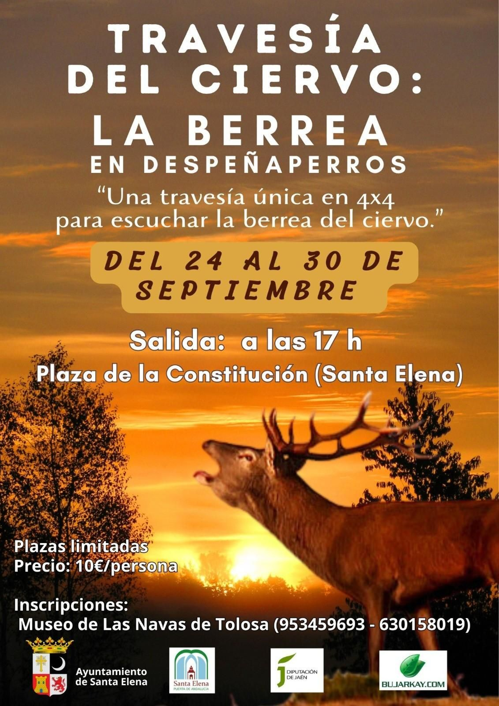 La actividad tiene un coste de 10 euros por persona, con plazas limitadas para cada salida.