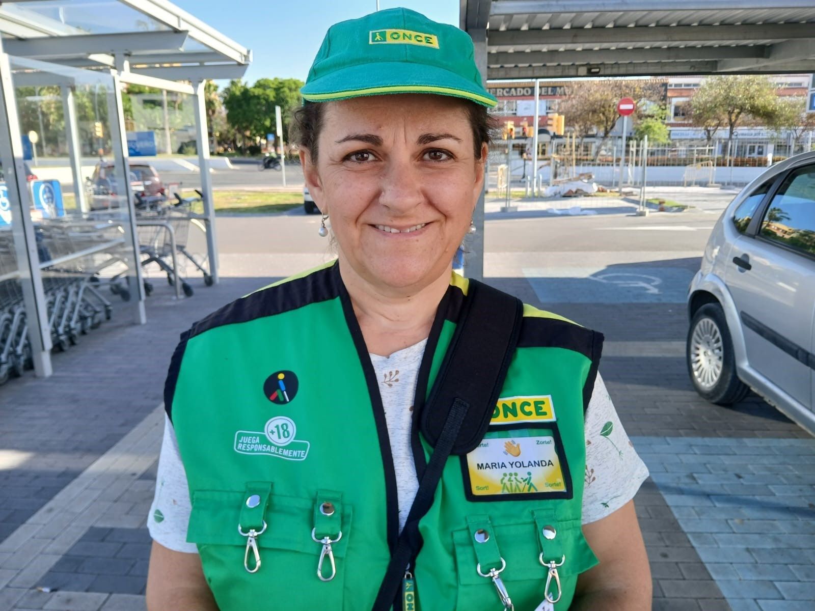 La vendedora Yolanda Romero.