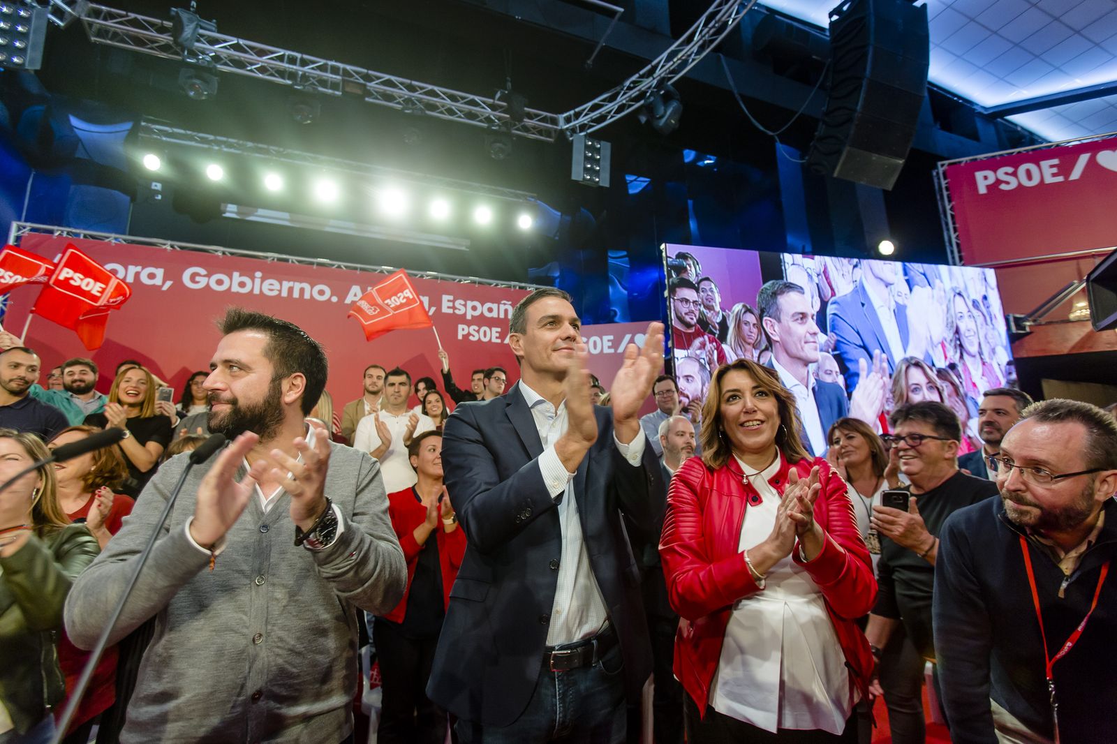 Imágenes del mitin del PSOE en Cádiz