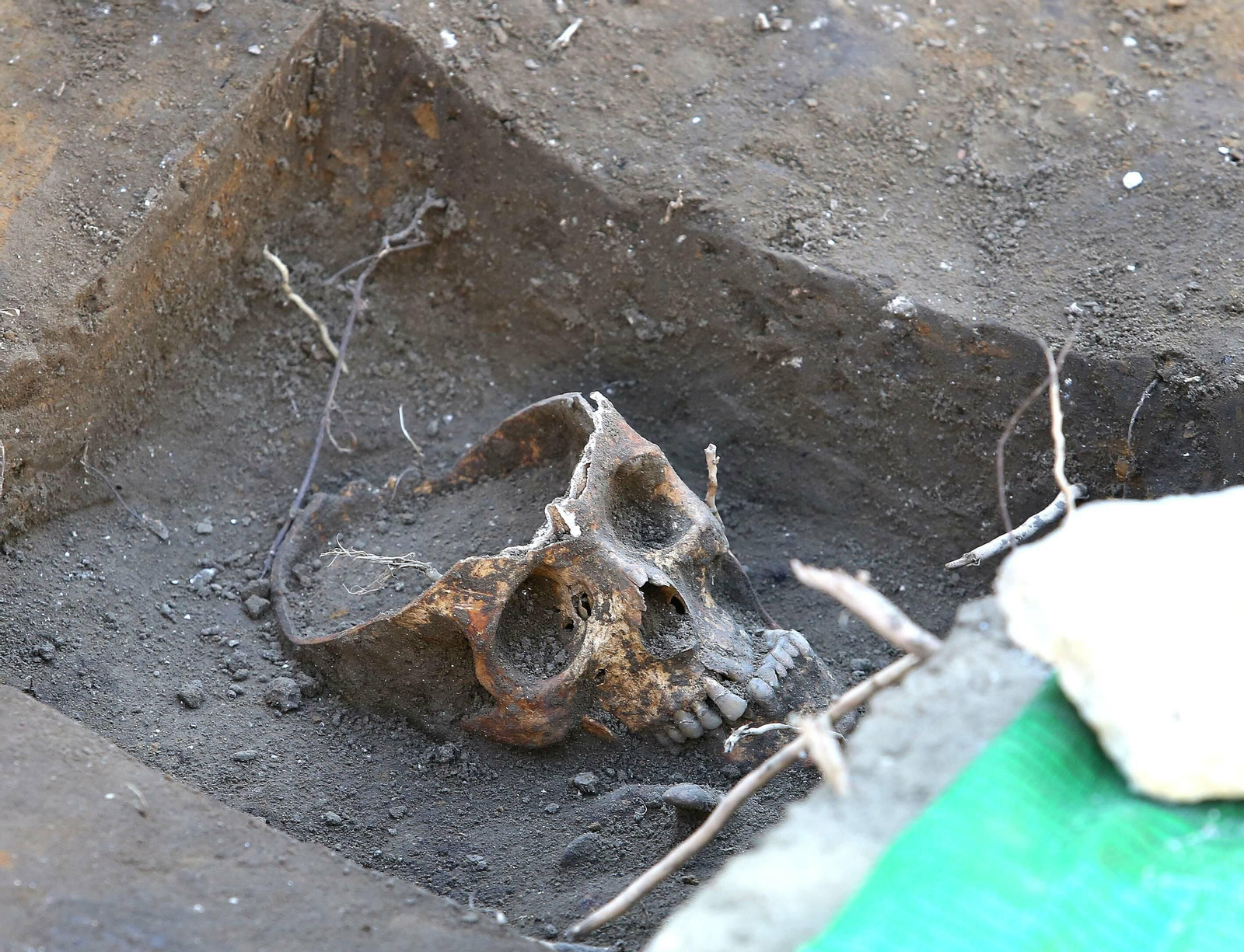 Hallazgo de una fosa con cadáveres en el Parque Scout