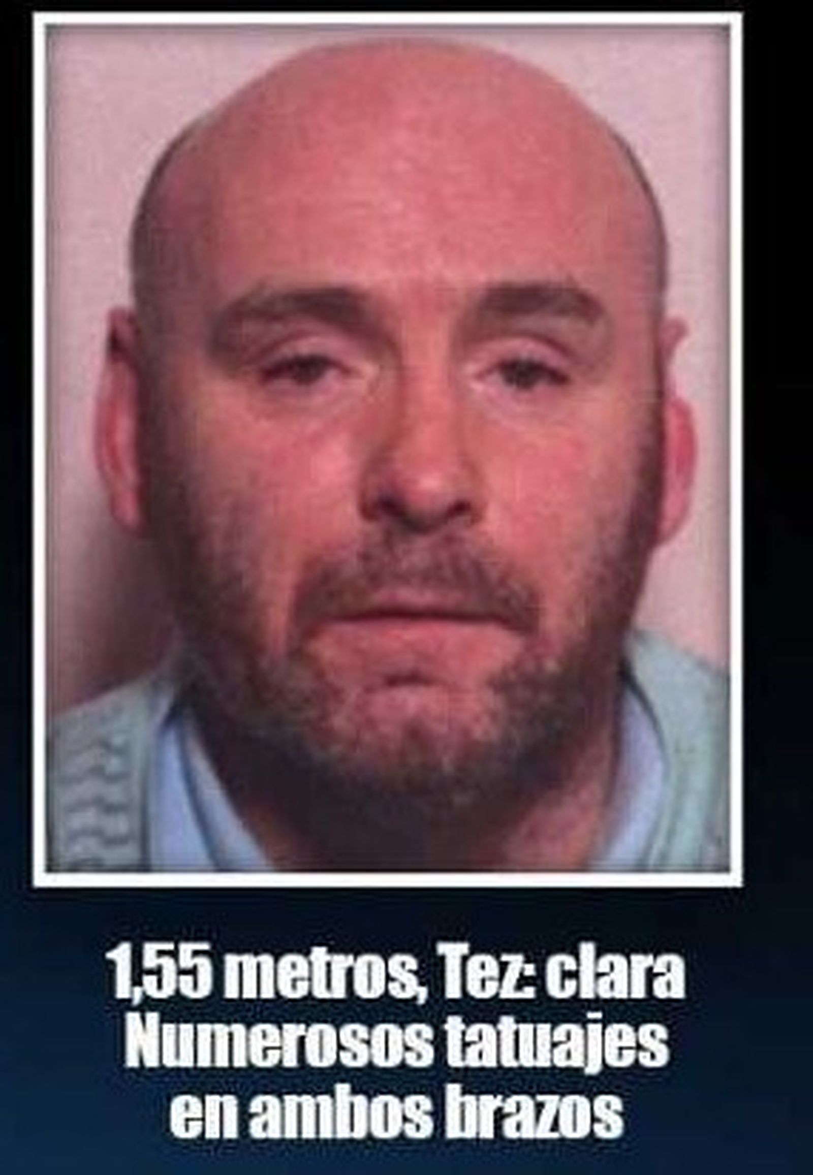 Dereck McGraw Ferguson. De 58 años y 1,55 metros de altura, buscado por homicidio doloso, como presunto asesino de un camarero que murió en junio de 2007 por un disparo. Podría llevar implante capilar o peluca ahora.