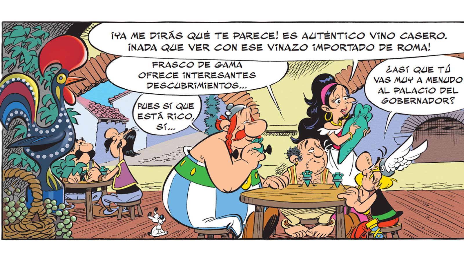 Un acierto es el personaje de Gama, una mujer de armas tomar que desarma a una tropa romana con su voz.