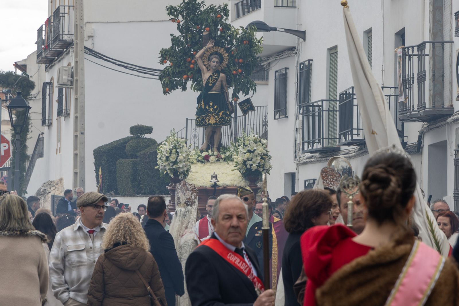 Solemne procesión de San Sebastián en La Guardia de Jaén