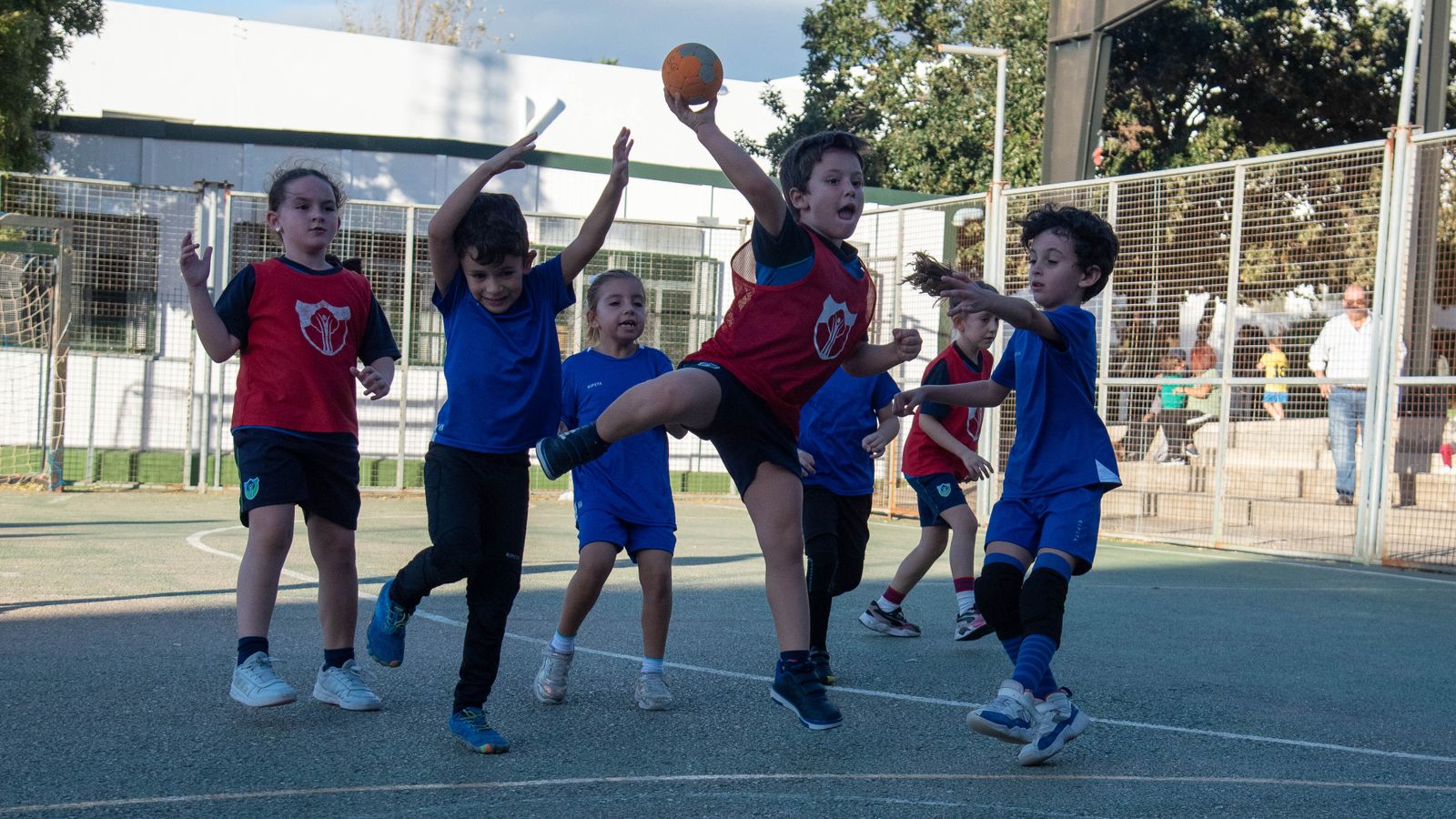 La fotos de los Juegos Municipales de Balonmano en el colegio Los Pinos