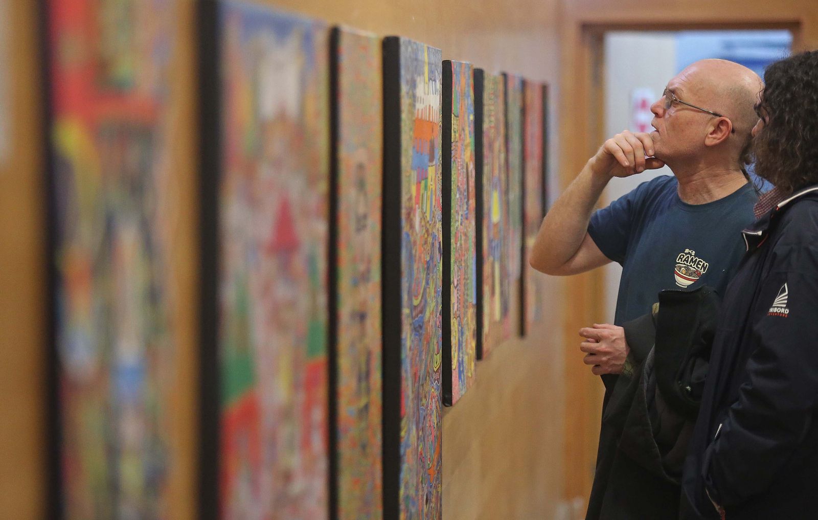 Fotos de la exposición de Zahira Tigtate en Algeciras