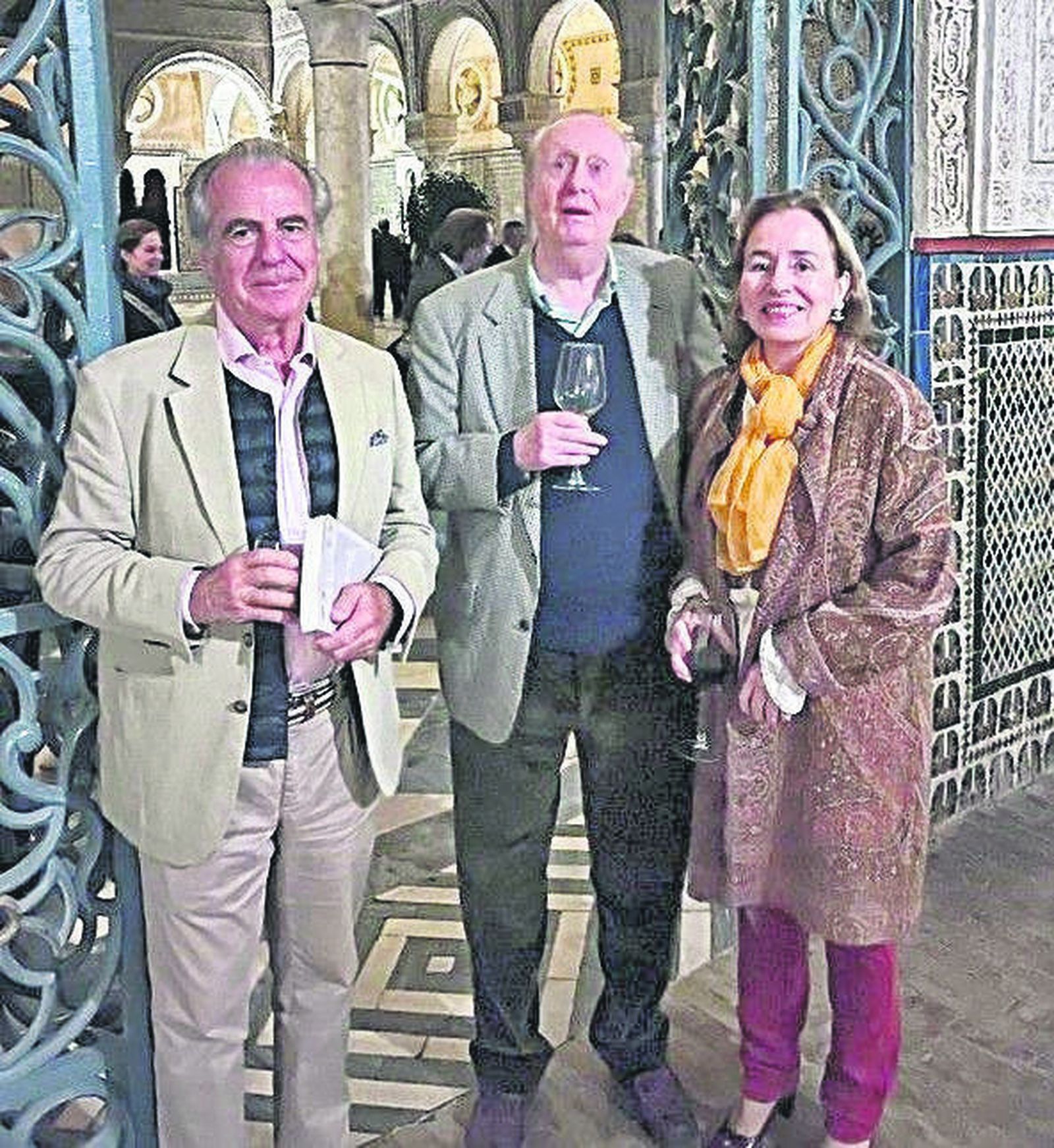 Fernando Portillo, duque de Segorbe, y Blanca Andrada-Vanderwilde, durante el cóctel.