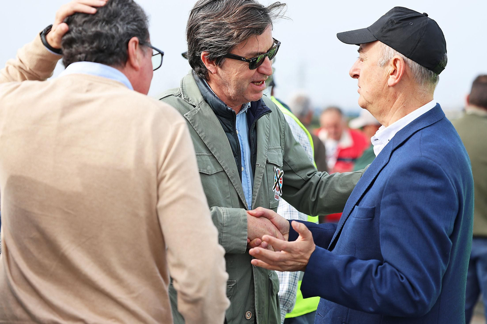 Imágenes de la multitudinaria tractorada de los agricultores en Huelva