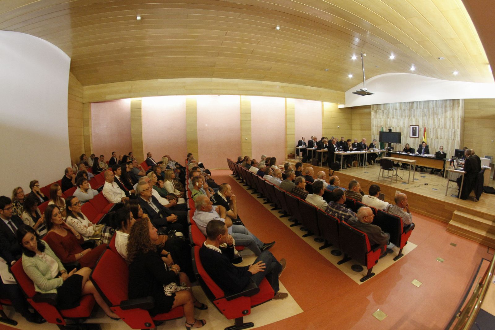 Imagen de una de las 44 sesiones del juicio, celebrado en el complejo judicial de la Caleta.