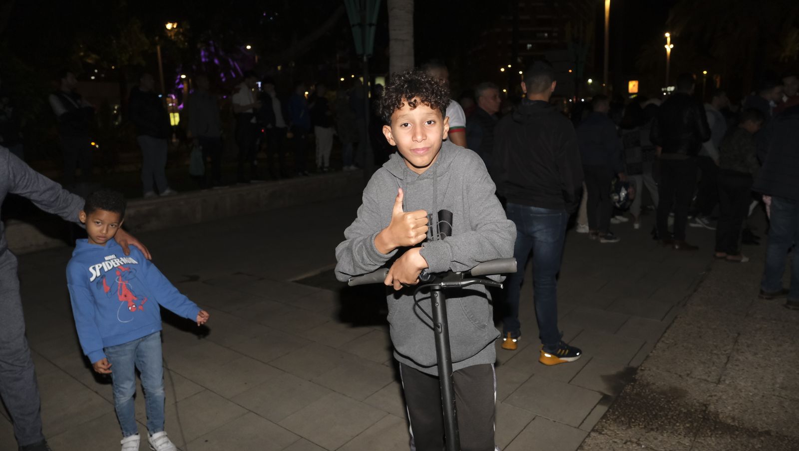 Imágenes de la celebración en Almería, del pase a semifinales de Marruecos en el Mundial de Fútbol de Qatar