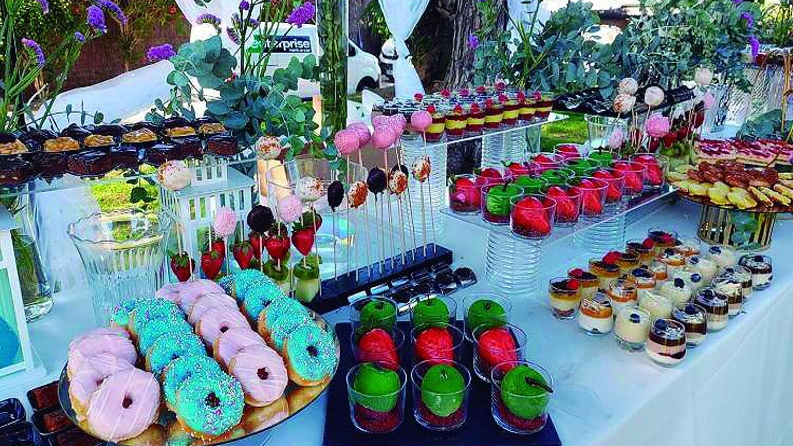 Diferentes tipos de dulces.
