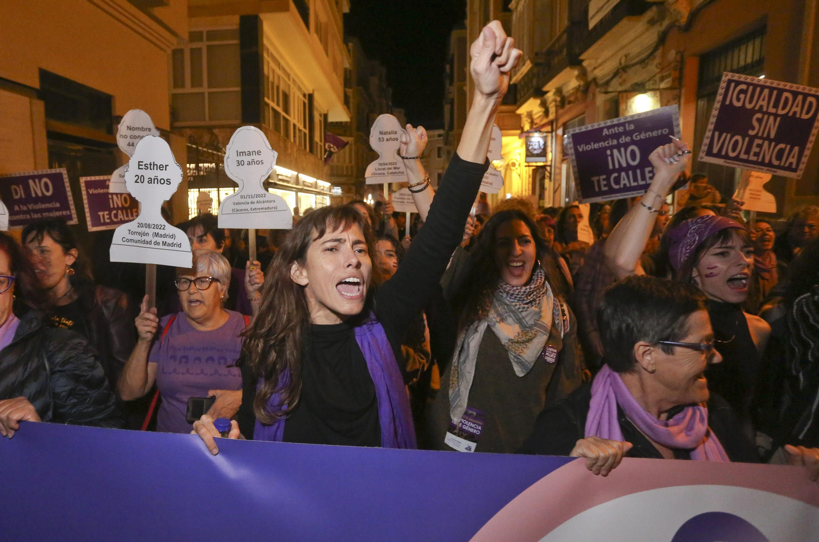 Las imágenes de la manifestación del 25N en Málaga