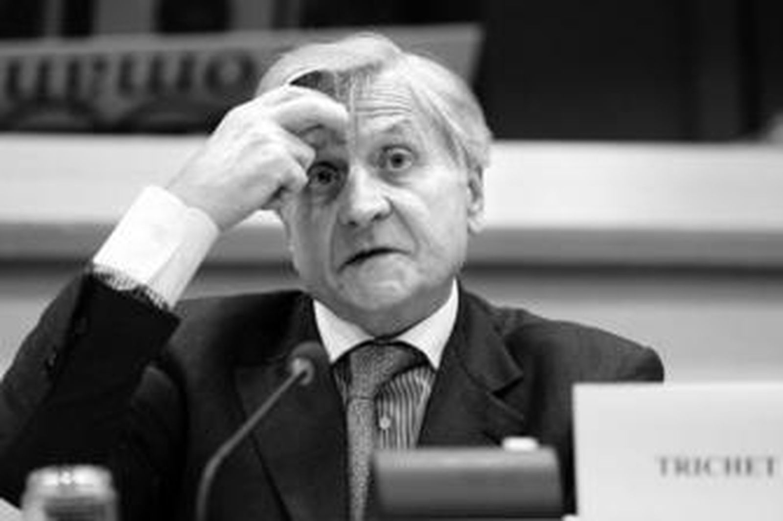 Jean Claude Trichet, presidente del Banco Central Europeo, el miércoles en una comparecencia en Bruselas.