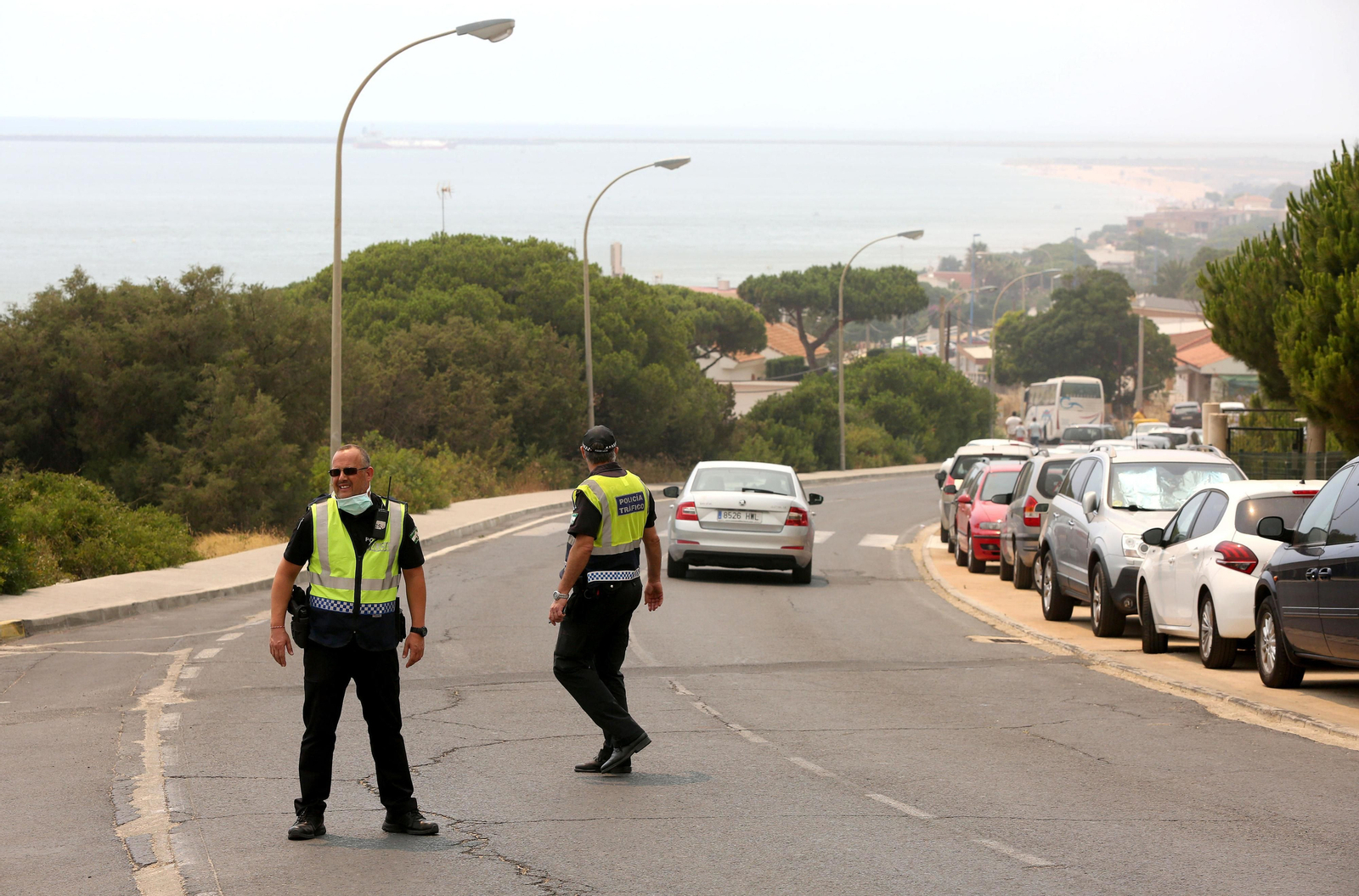 Las consecuencias del incendio en Mazagón
