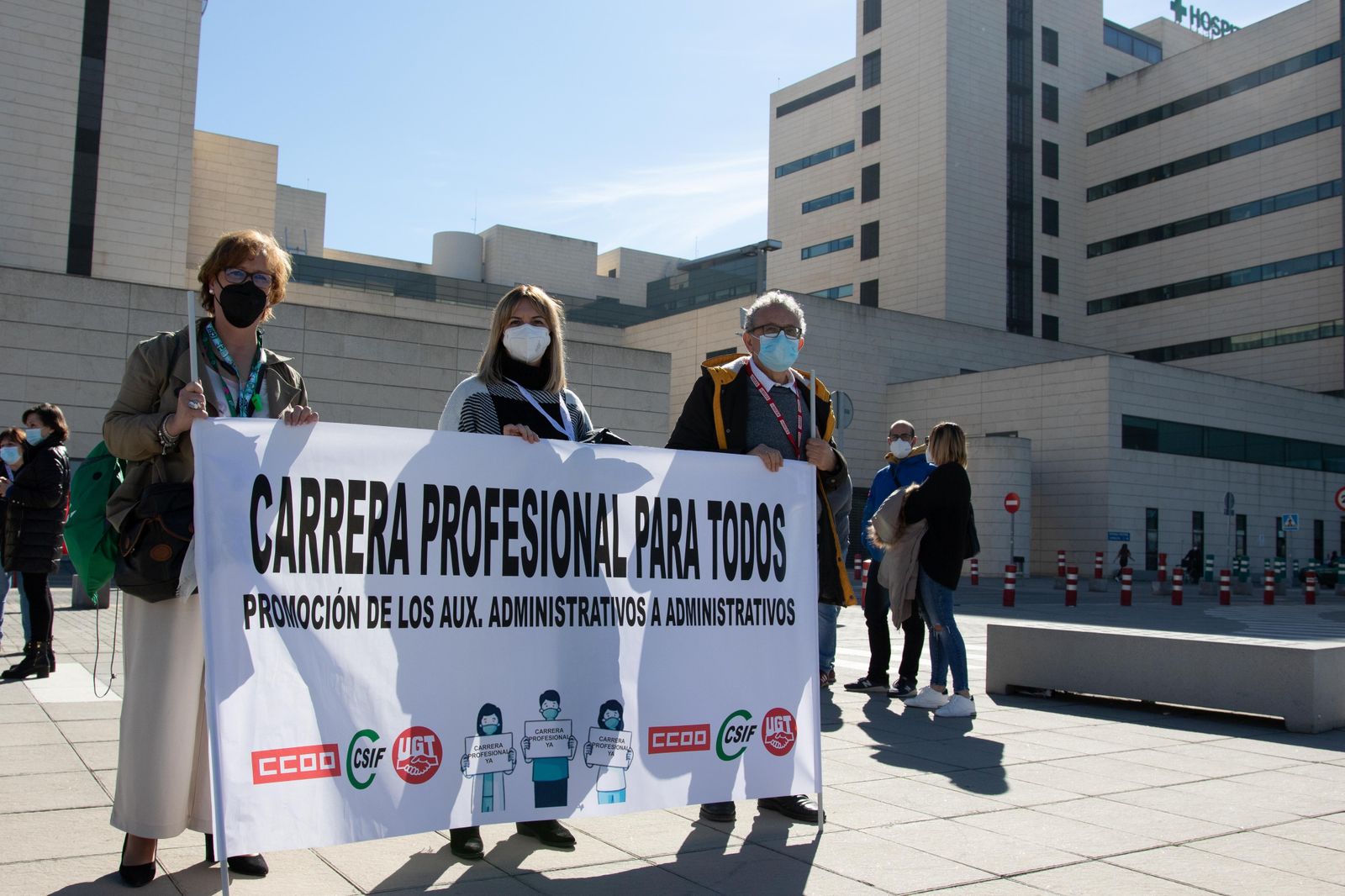 Los trabajadores del SAS salen a la calle para pedir "que se cumplan los acuerdos de mejora" para el personal