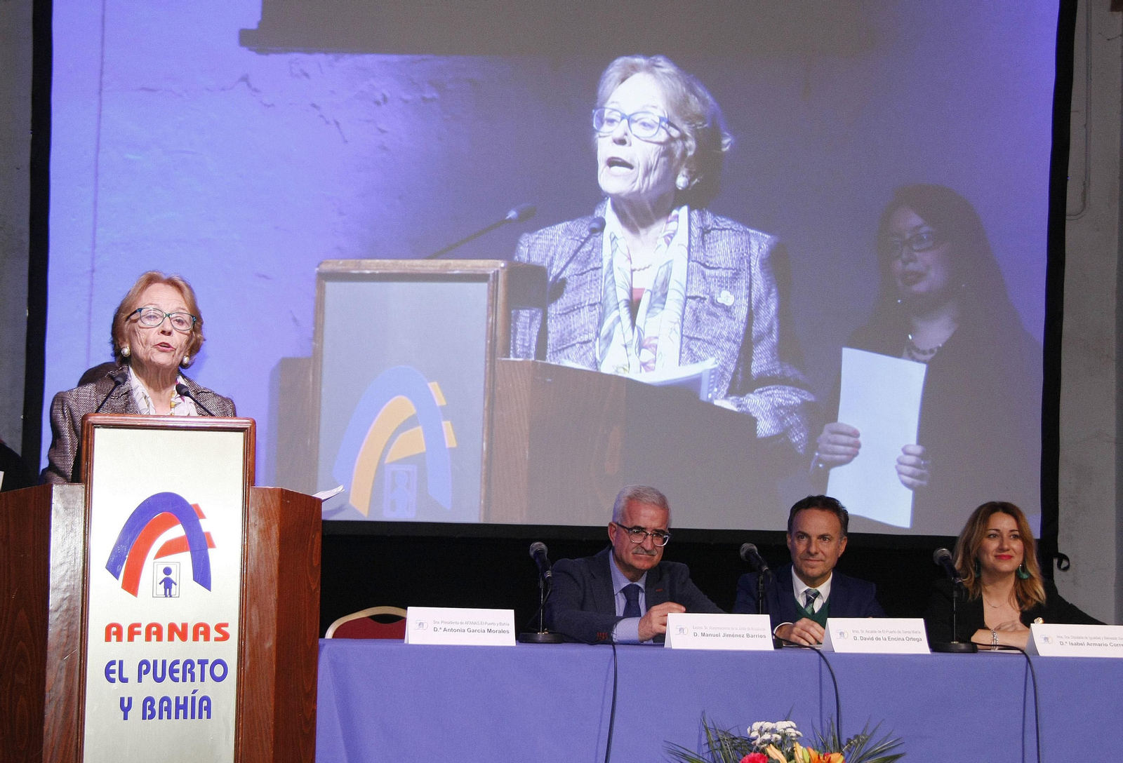 Antonia García Morales, durante su intervención