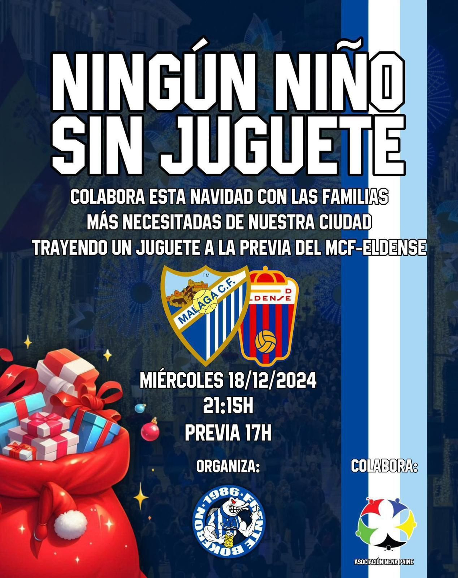 Cartel de 'Ningún niño sin juguete'