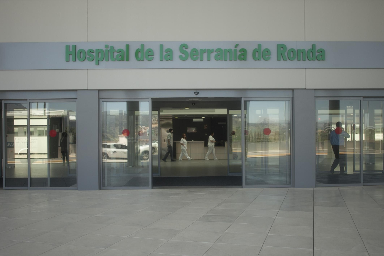Entrada del hospital de Ronda.