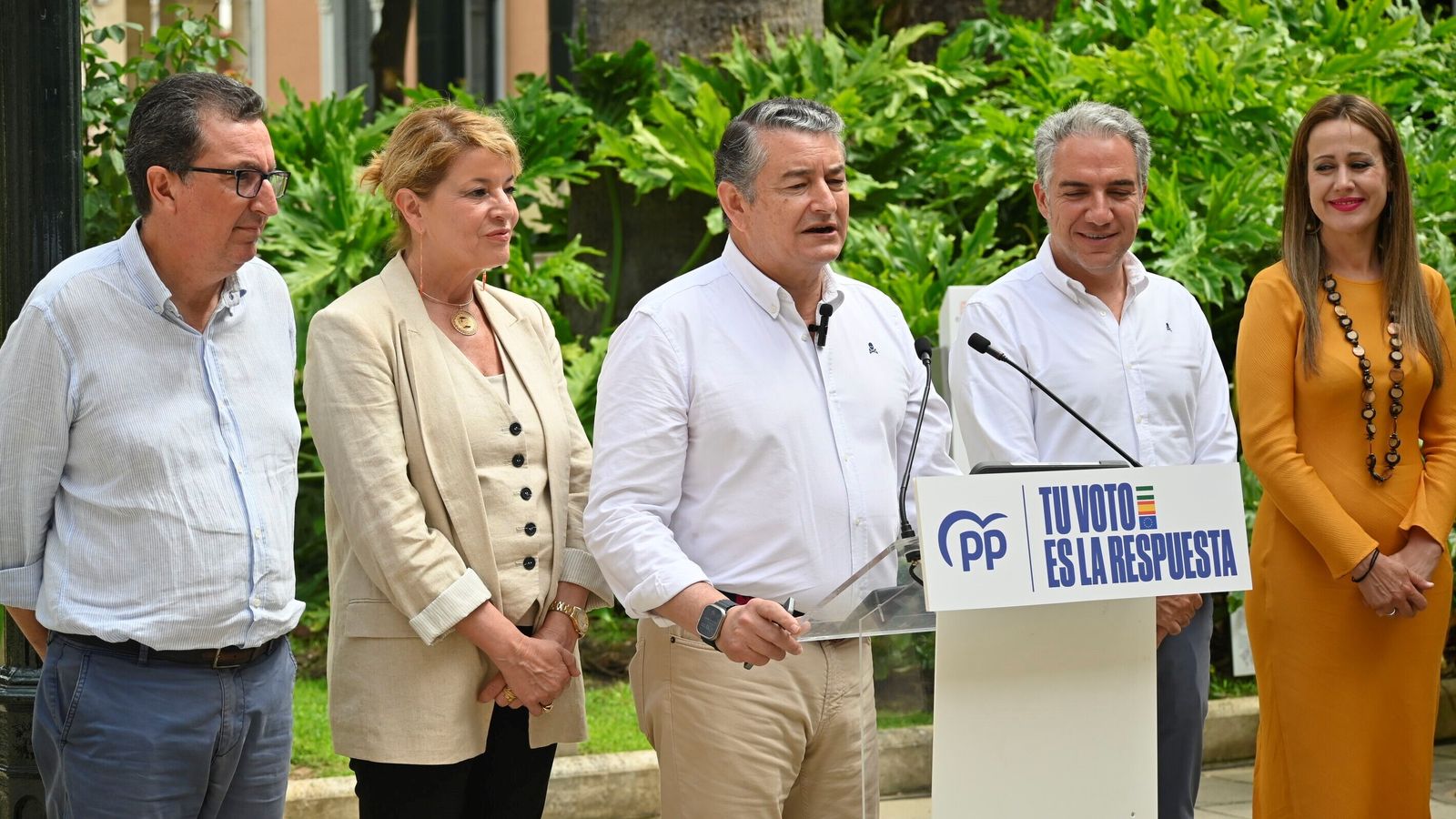 Acto del PP en la Casa Colón de Huelva.