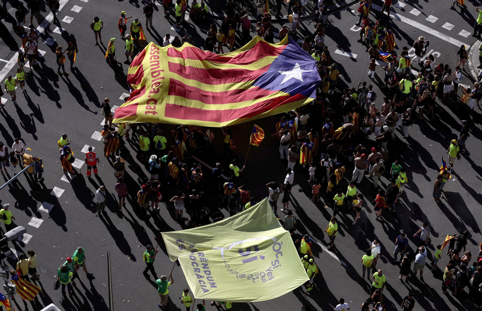 La manifestación independentista de la Diada, en imágenes