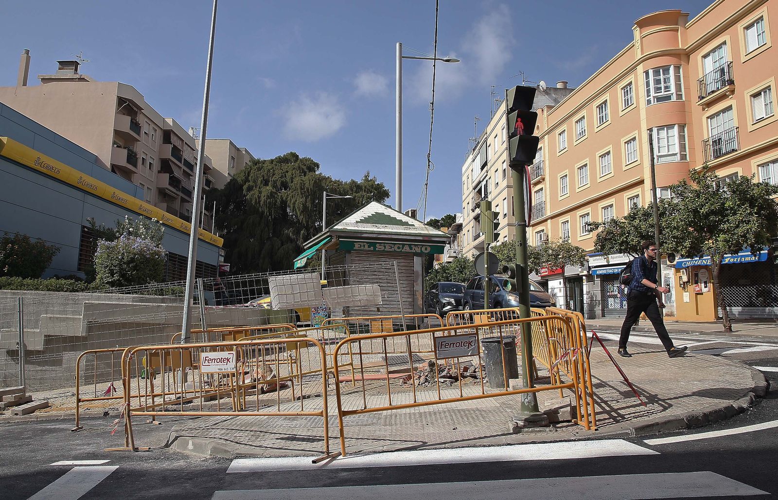 Las obras en la calle María Auxiliadora de Algeciras, en imágenes