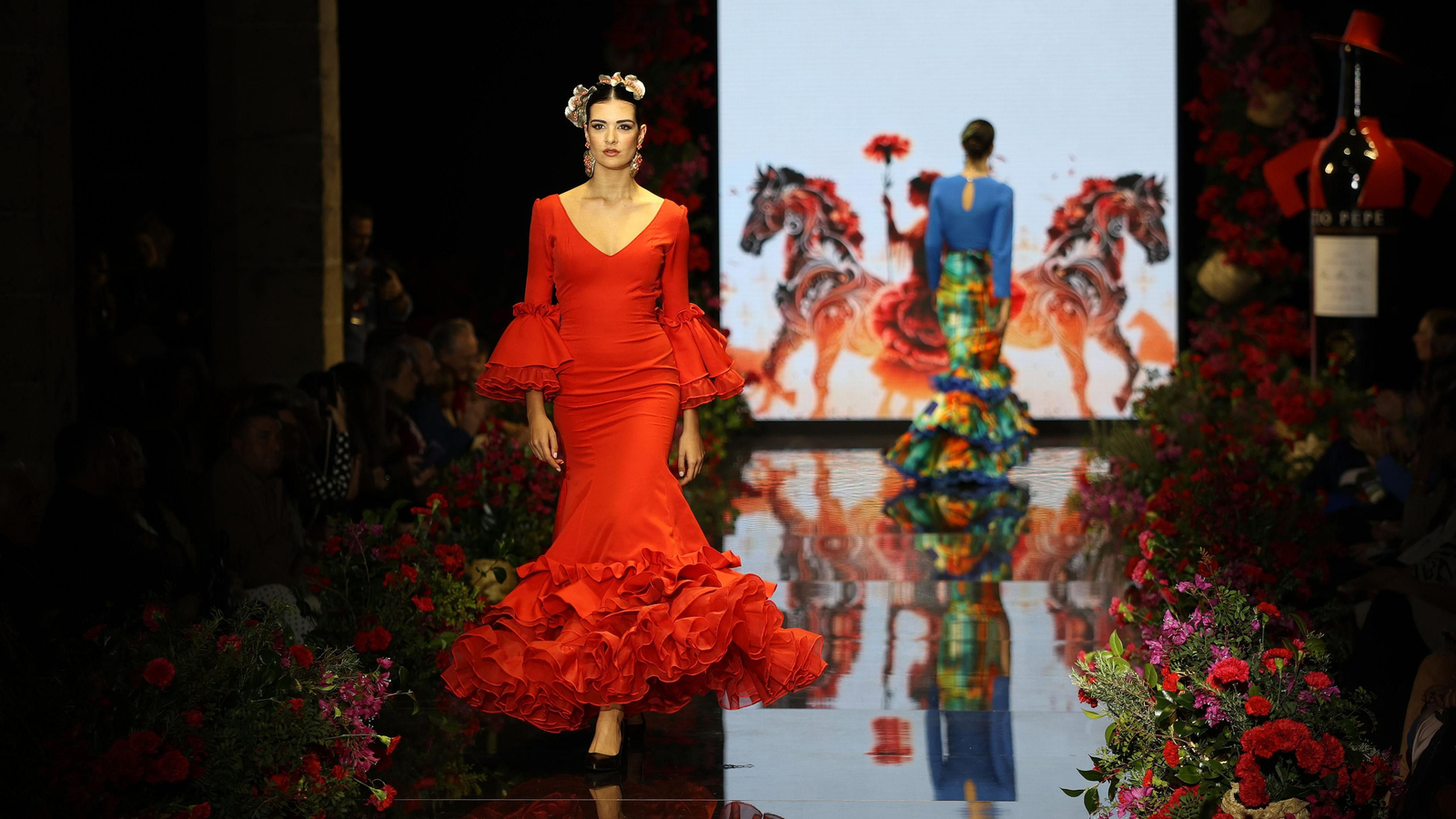 Desfile de Inmaculada González en la Pasarela Flamenca Tío Pepe Jerez 2024
