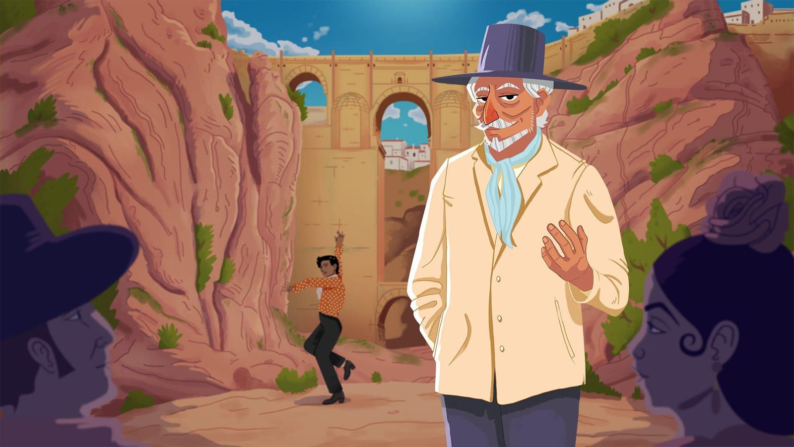 El Piyayo frente al Tajo de Ronda en el videojuego