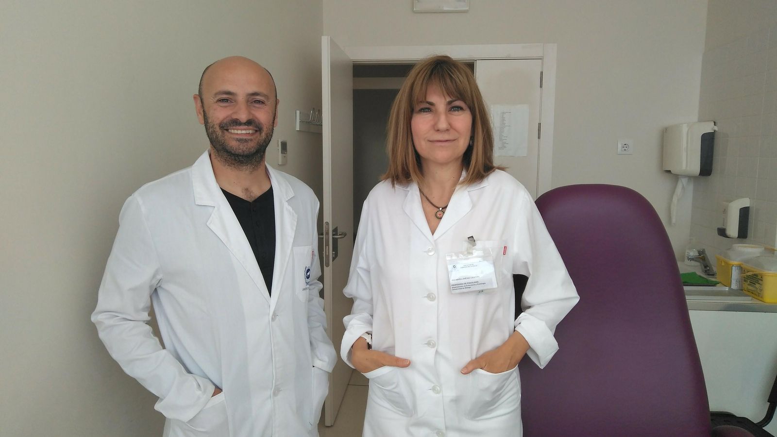 Equipo del Departamento de Podología de la Universidad de Málaga