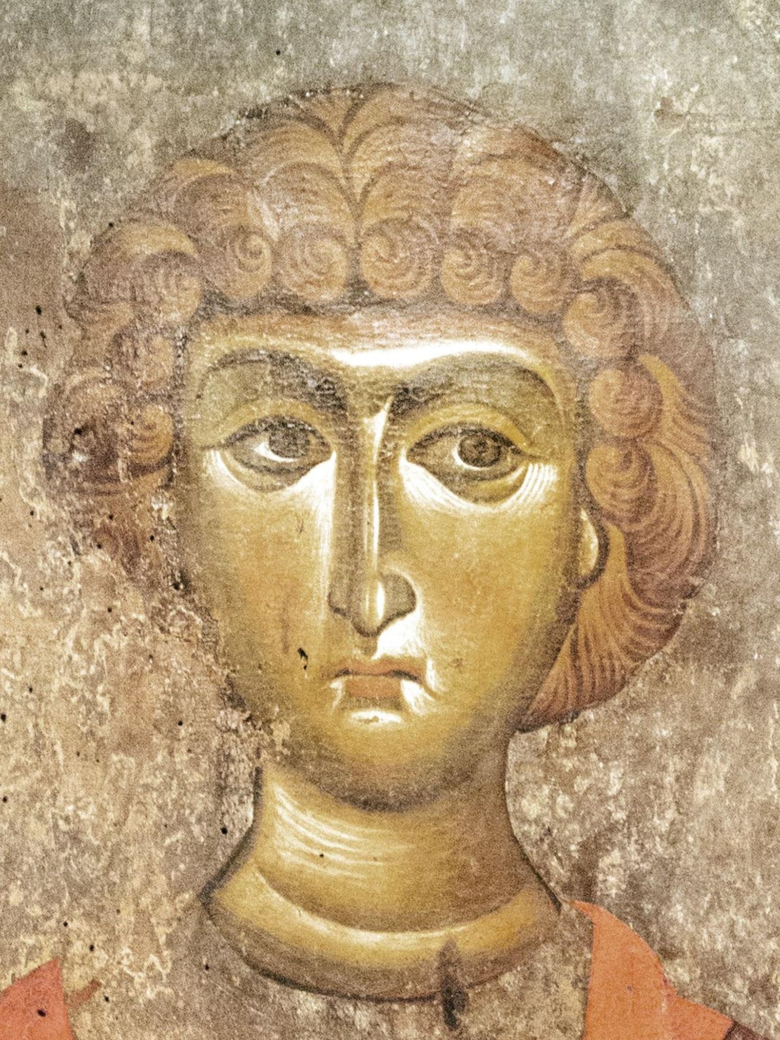 Imagen de San Jorge con la que la obra de Marín Viadel establece diáologo.