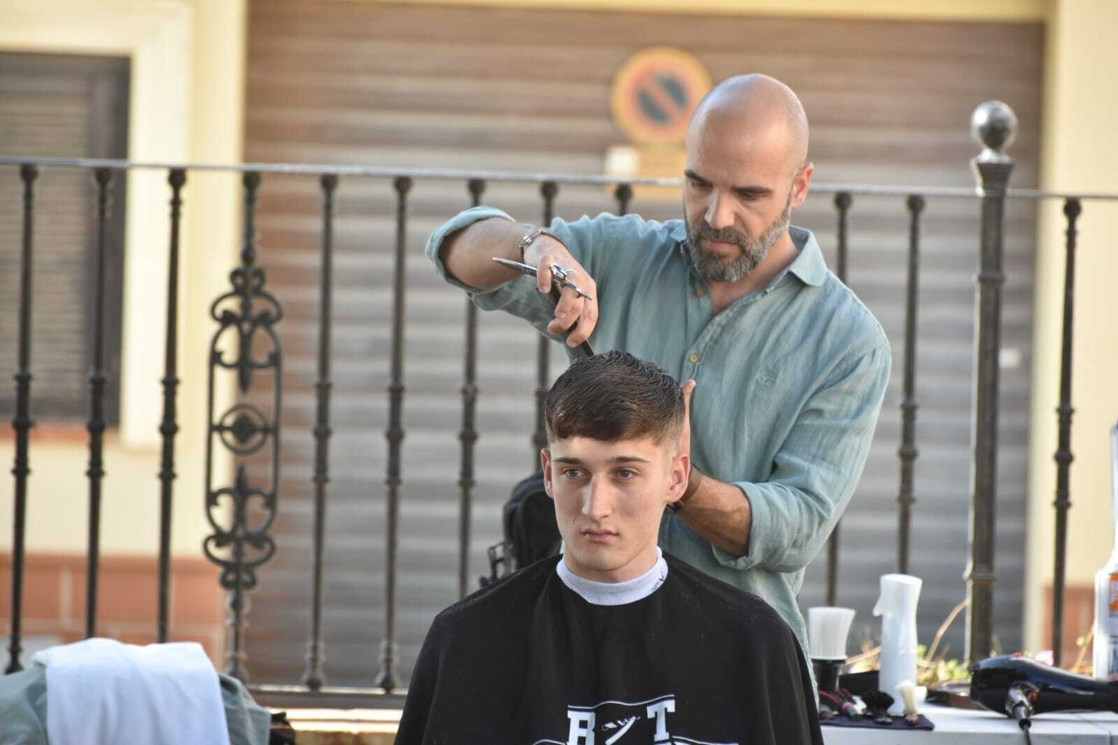 Participantes de este evento que se celebra en la Plaza Pepe el Ditero.